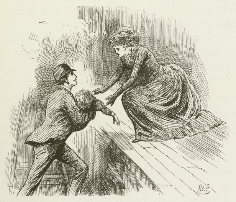 Ilustração para Sylvie e Bruno por Lewis Carroll de Harry Furniss