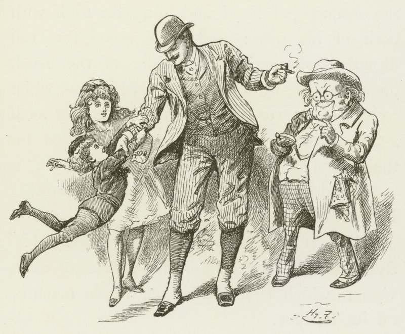 Ilustração para Sylvie e Bruno por Lewis Carroll de Harry Furniss