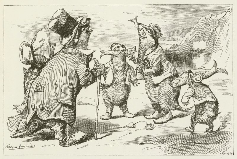 Ilustração para Sylvie e Bruno por Lewis Carroll de Harry Furniss