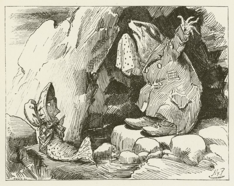 Ilustração para Sylvie e Bruno por Lewis Carroll de Harry Furniss