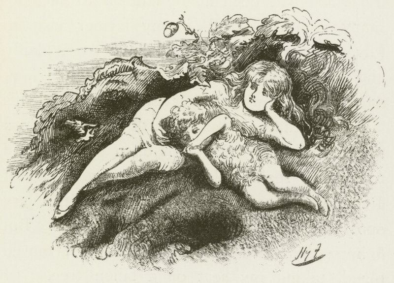 Ilustração para Sylvie e Bruno por Lewis Carroll de Harry Furniss