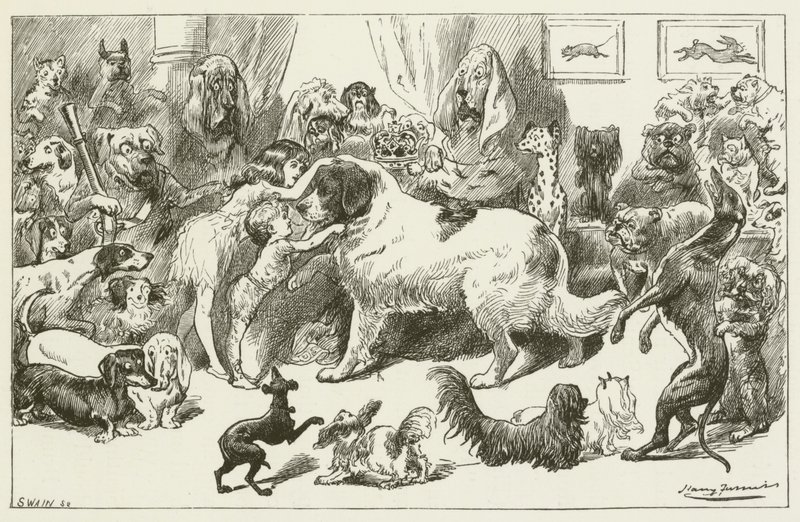 Ilustração para Sylvie e Bruno por Lewis Carroll de Harry Furniss