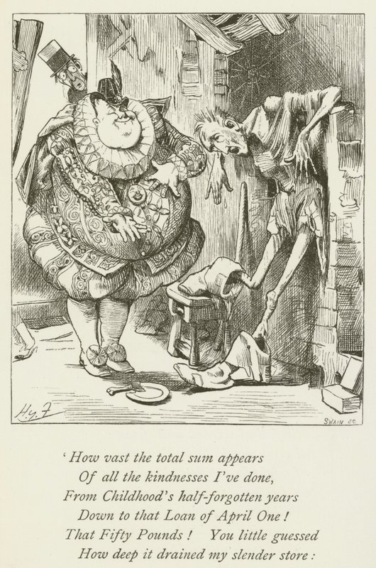 Ilustração para Sylvie e Bruno por Lewis Carroll de Harry Furniss