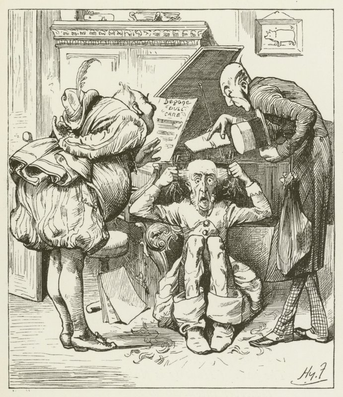 Ilustração para Sylvie e Bruno por Lewis Carroll de Harry Furniss