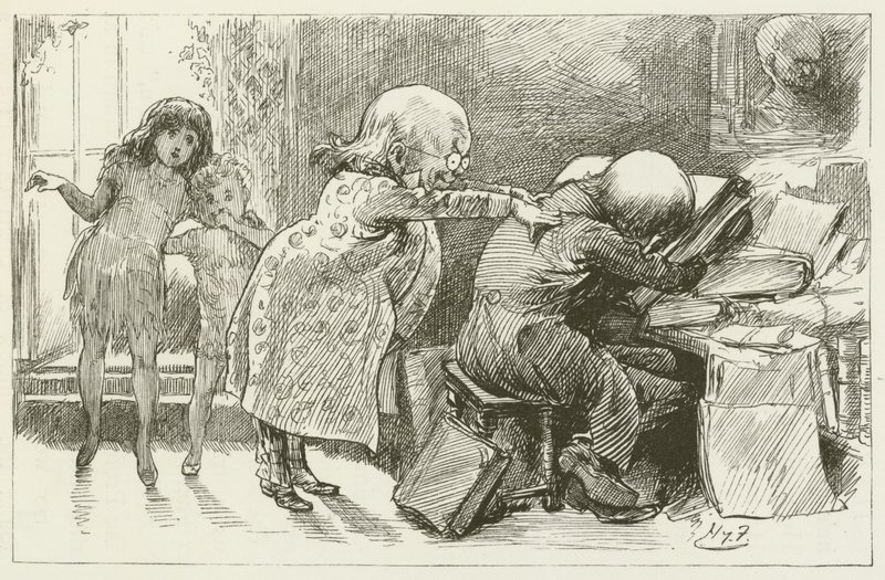 Ilustração para Sylvie e Bruno por Lewis Carroll de Harry Furniss