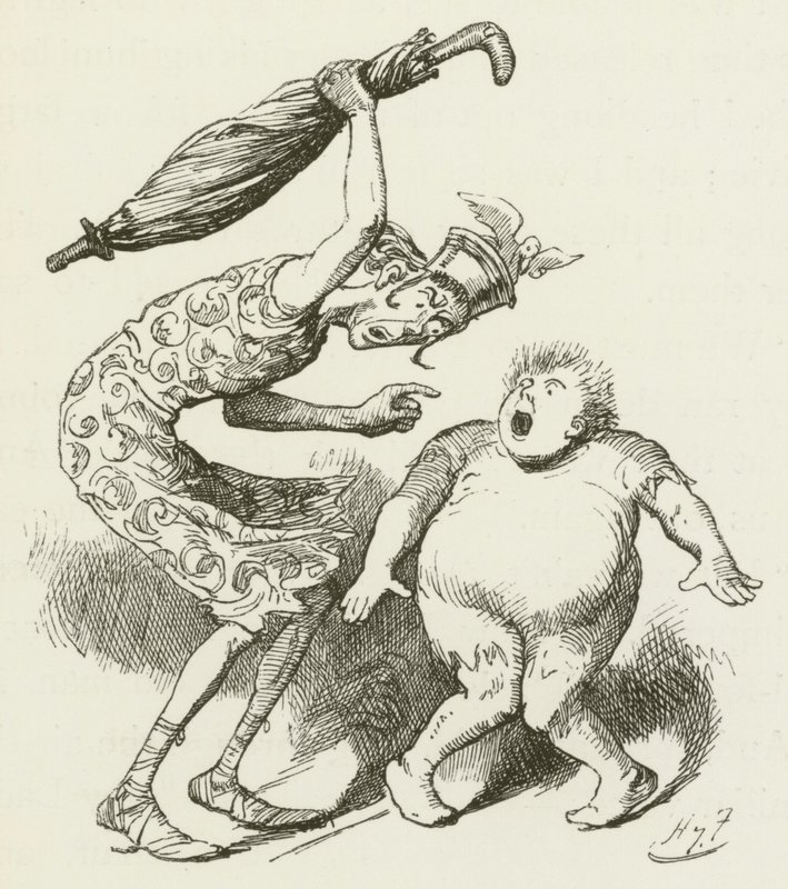 Ilustração para Sylvie e Bruno por Lewis Carroll de Harry Furniss