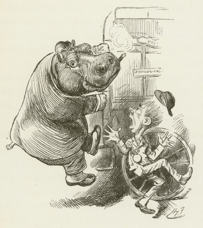 Ilustração para Sylvie e Bruno por Lewis Carroll de Harry Furniss