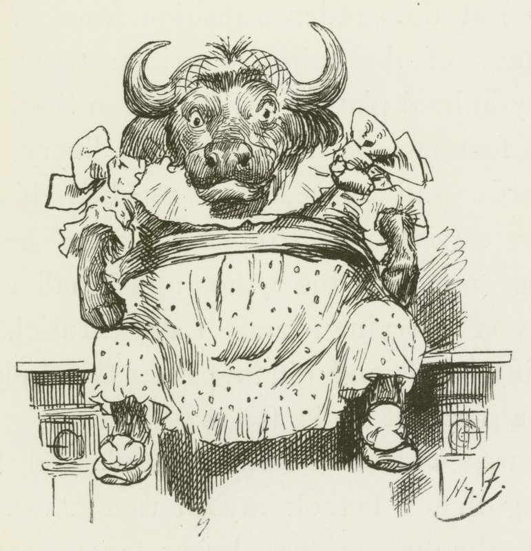 Ilustração para Sylvie e Bruno por Lewis Carroll de Harry Furniss