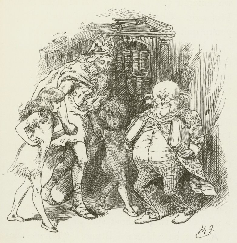 Ilustração para Sylvie e Bruno por Lewis Carroll de Harry Furniss