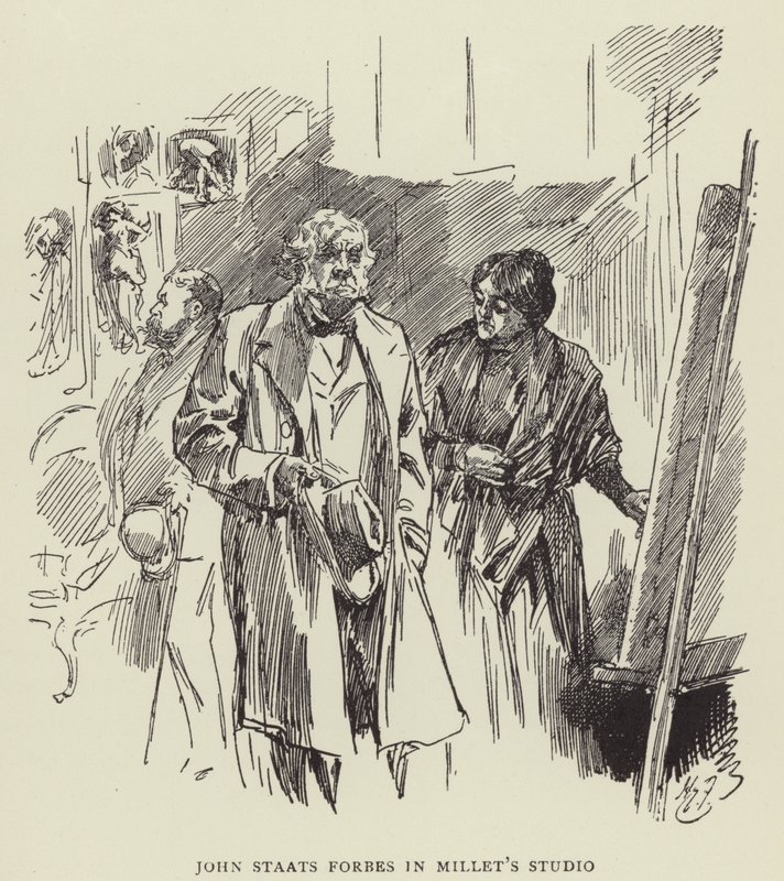 John Staats Forbes no Millets Studio de Harry Furniss