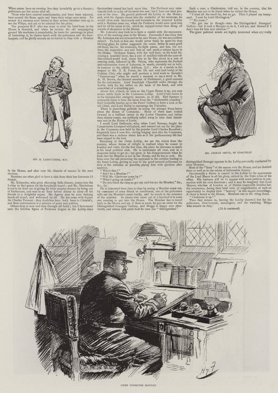 Vida no Parlamento, estranhos na casa de Harry Furniss