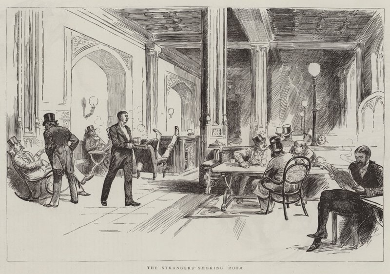 Vida no Parlamento, estranhos na casa de Harry Furniss