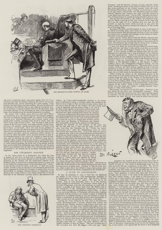 Vida no Parlamento, estranhos na casa de Harry Furniss