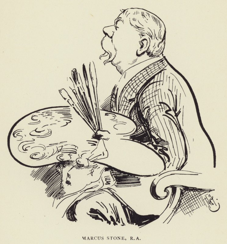 Marcus Stone, RA de Harry Furniss