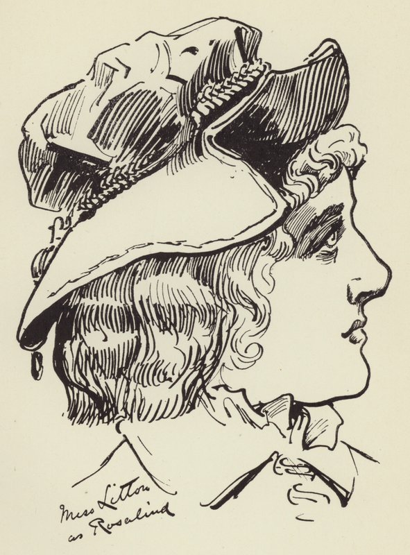 Miss Litton como Rosalind de Harry Furniss