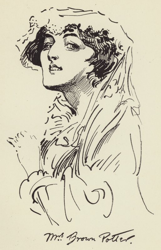 Mrs Brown Potter de Harry Furniss