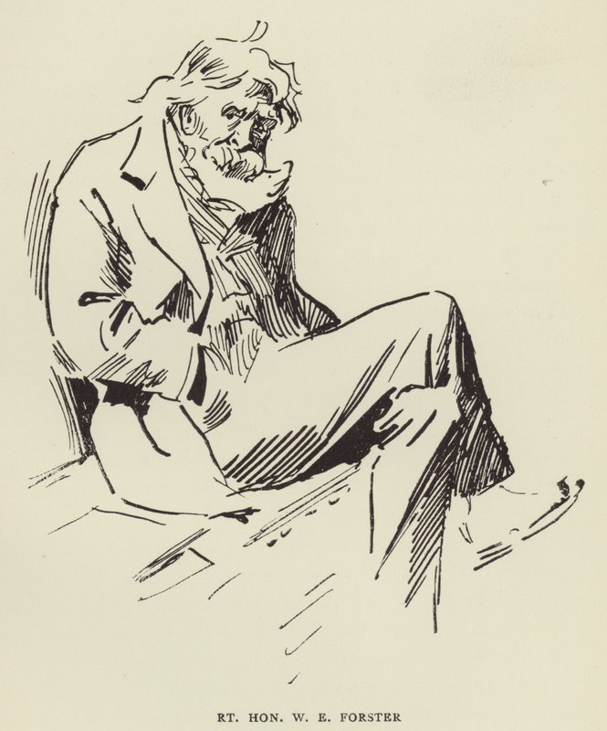 Justo Honorável WE Forster de Harry Furniss