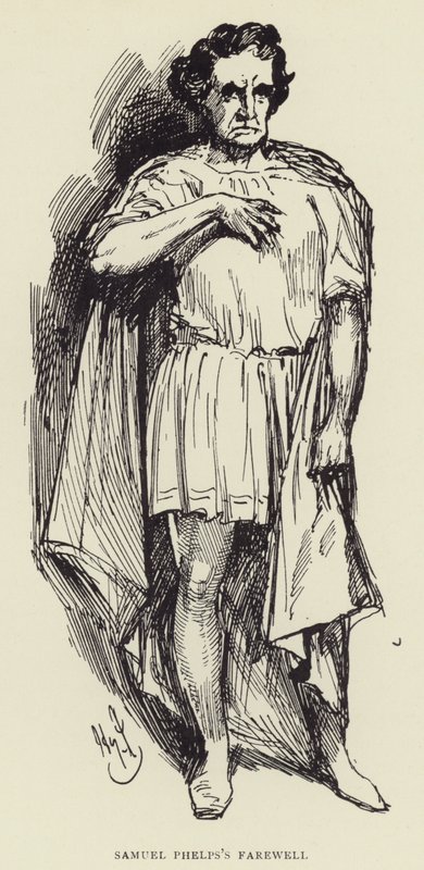 Despedida de Samuel Phelps de Harry Furniss