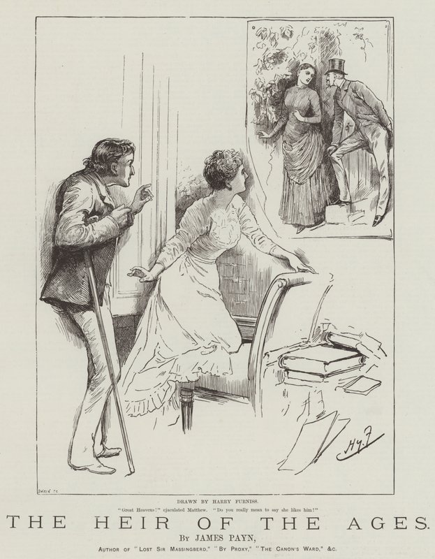 O herdeiro das idades, por James Payn de Harry Furniss