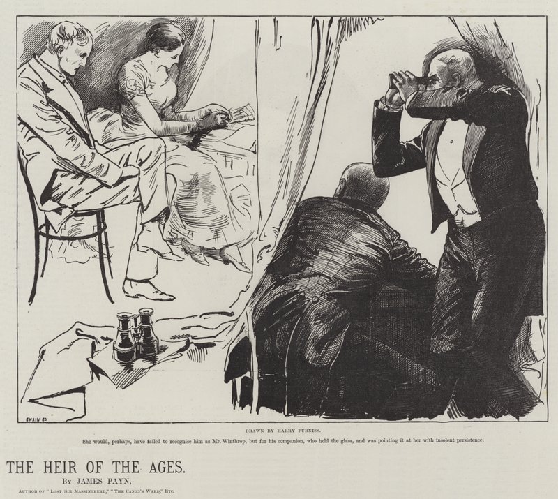 O herdeiro das idades, por James Payn de Harry Furniss