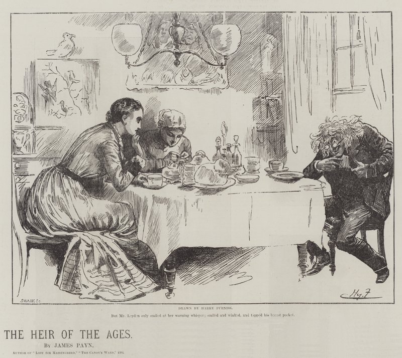 O herdeiro das idades, por James Payn de Harry Furniss