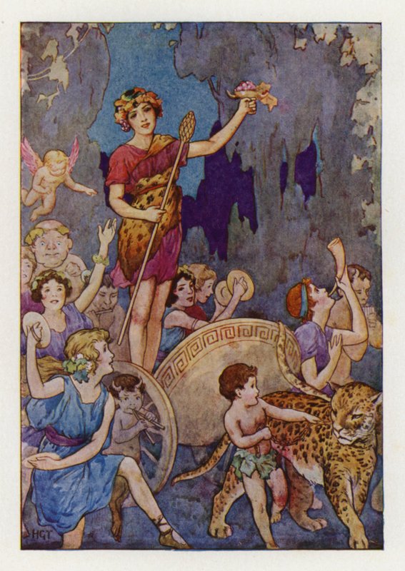 Baco (litografia a cores) de Harry George Theaker