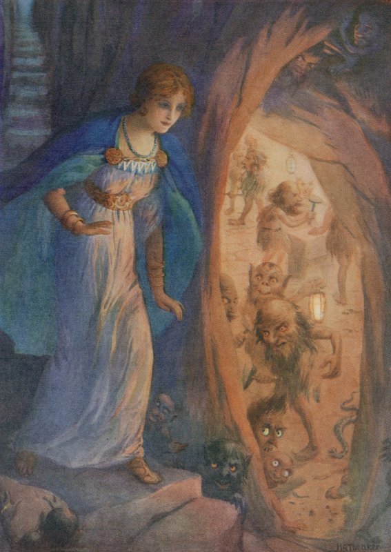 Freyja na gruta dos anões, de "Freyja