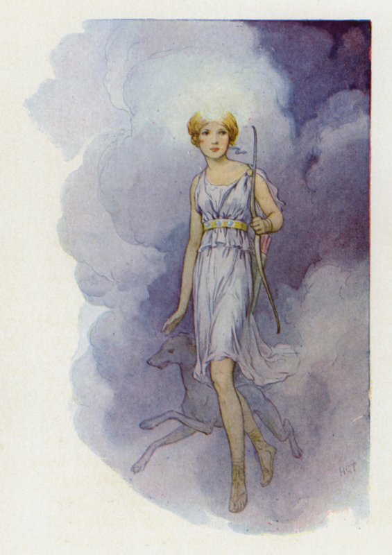 O seu nome era Diana (litografia a cores) de Harry George Theaker