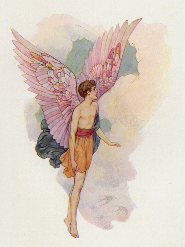 Ícaro (litografia a cores) de Harry George Theaker