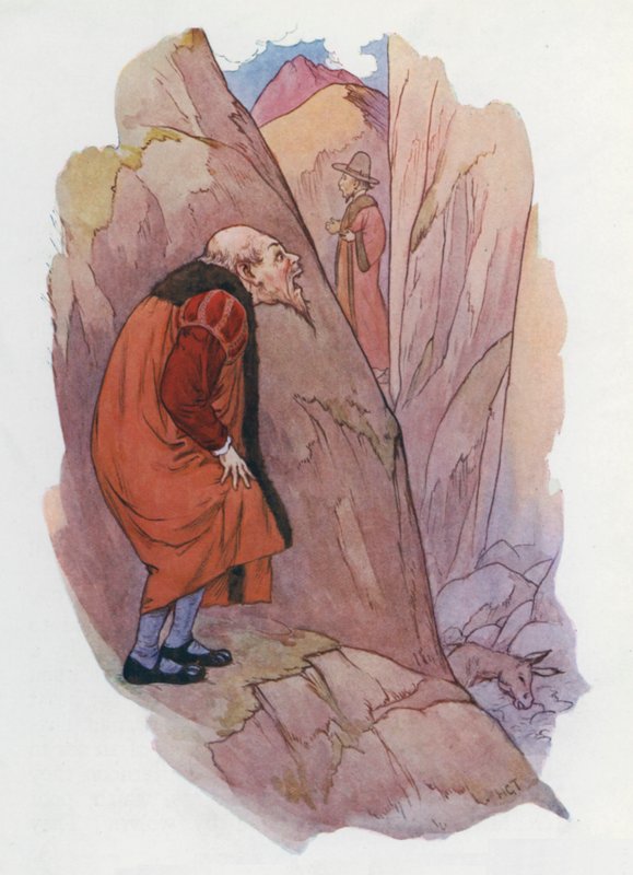 Ilustração para Dom Quixote (litografia a cores) de Harry George Theaker