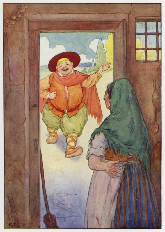 Ilustração para Dom Quixote (litografia a cores) de Harry George Theaker