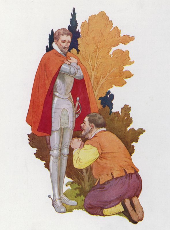 Ilustração para Dom Quixote (litografia a cores) de Harry George Theaker