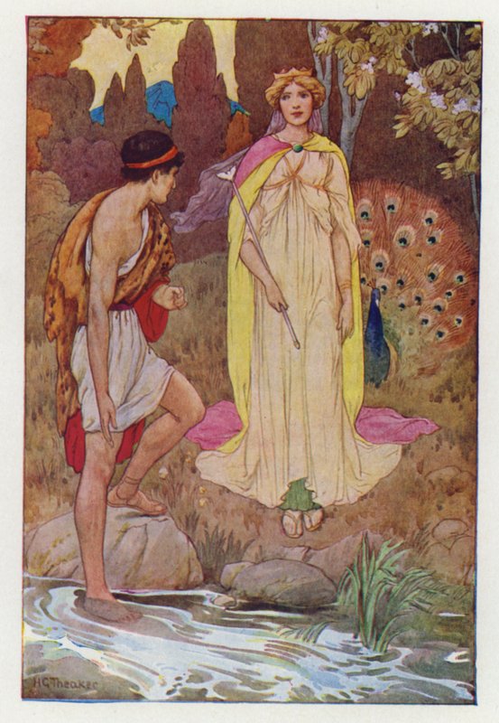 Jason e Juno (litografia a cores) de Harry George Theaker