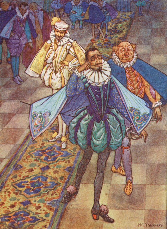 O Auto-Da-Fe, uma lenda de Espanha (litografia a cores) de Harry George Theaker