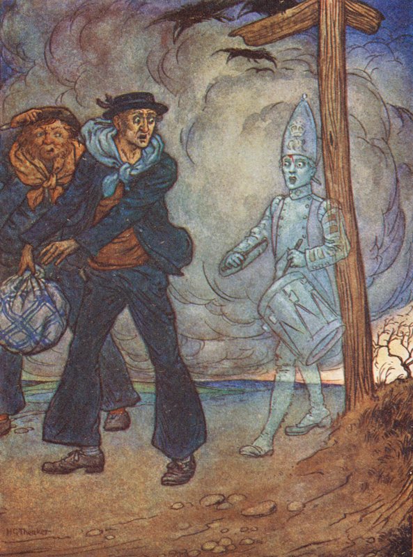 O baterista morto, uma lenda da planície de Salisbury (litografia a cores) de Harry George Theaker