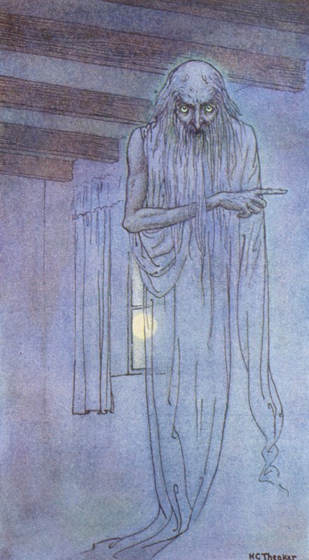O Fantasma (litografia a cores) de Harry George Theaker