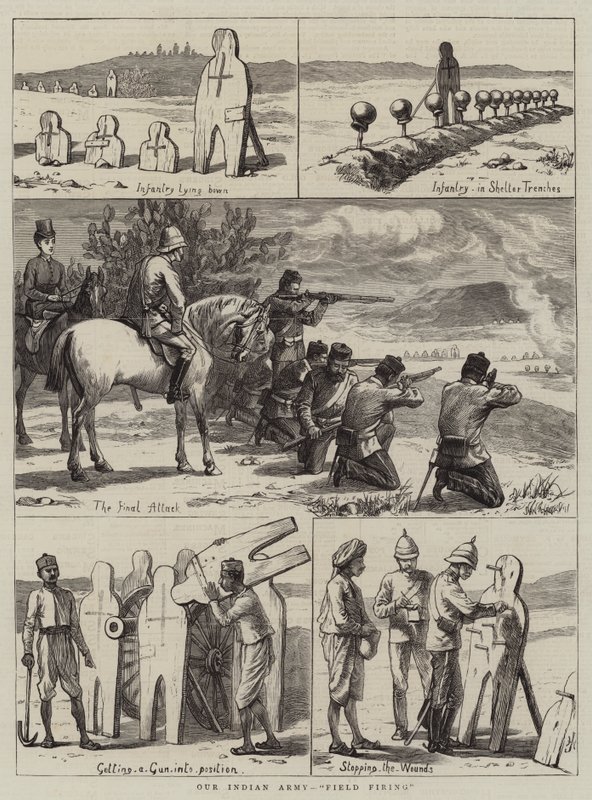 Nosso exército indiano, campo de fogo de Harry Hamilton Johnston