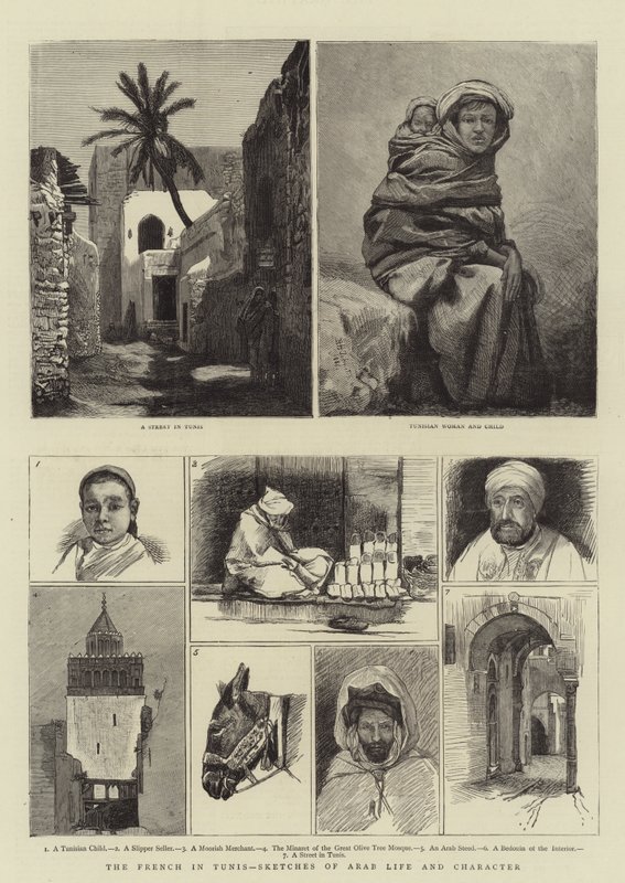 Os franceses em Tunis, esboços da vida e do caráter árabes de Harry Hamilton Johnston