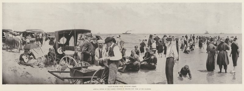 Dia da Água Salgada, Primeiro de Agosto (foto a p/b) de Harry M. Pettit