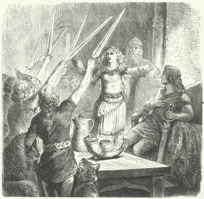 Bolas a brindar aos filhos do seu rei (gravura) de Heinrich Leutemann
