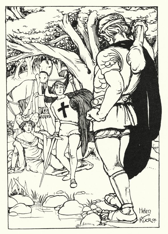 Cruz Vermelha encontra o Orgoglio Gigante (gravura) de Helen S. Kuck
