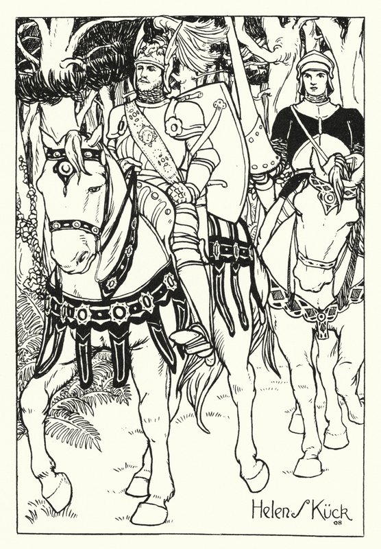 O Cavaleiro Magnífico (gravura) de Helen S. Kuck
