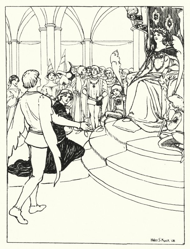 A Juventude na Corte da Rainha das Fadas (gravura) de Helen S. Kuck