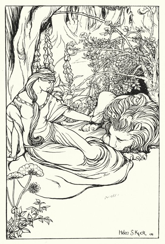 Una e o Leão (gravura) de Helen S. Kuck