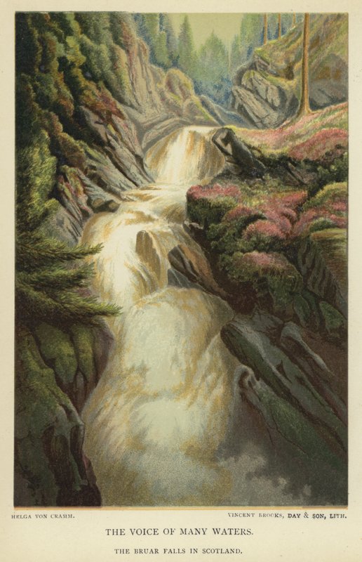 A voz de muitas águas, as Cataratas de Bruar, na Escócia de Helga von Cramm