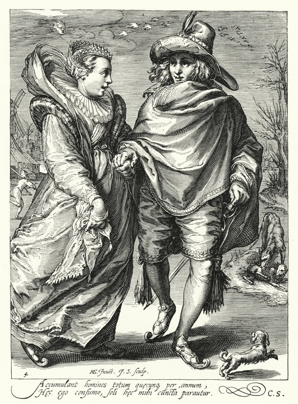 Inverno (gravura) de Hendrik (after) Goltzius