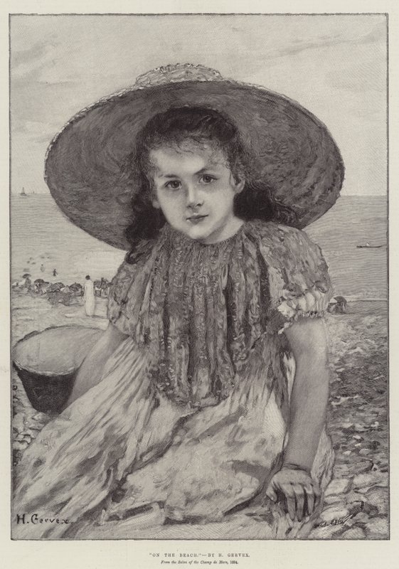 Na praia de Henri Gervex