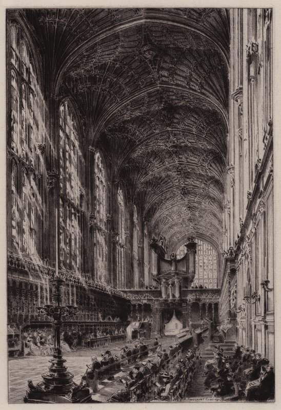 Cambridge: Interior da Capela do King