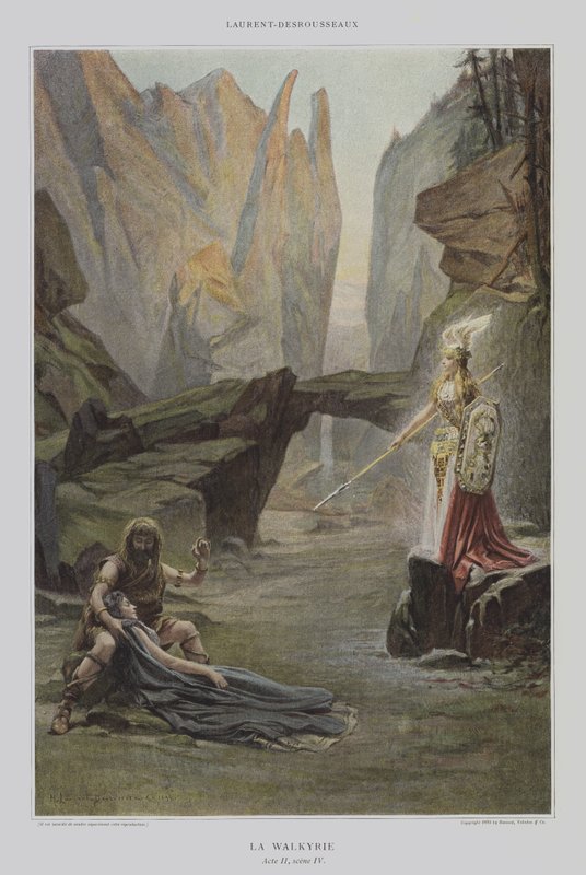 Walkyria (Valquíria) de Henri Alphonse Louis Laurent Desrousseaux