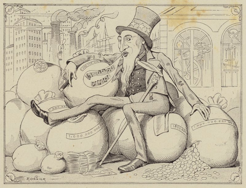 Tio Sam (litho) de Henri Bonaventure (after) Monnier